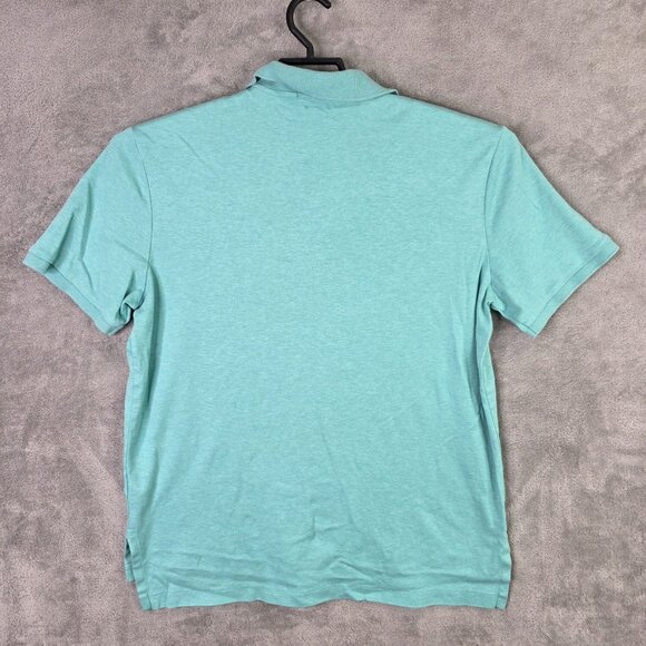 Mens Polo Ralph Lauren Pima Soft Touch Blue Polo Shirt Short Sleeve Cotton L - Picture 5 of 8